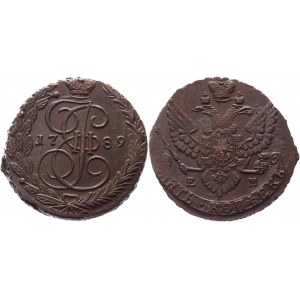 Russia 5 Kopeks 1789 ЕМ