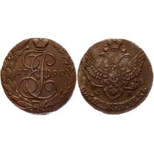 Russia 5 Kopeks 1790 EM