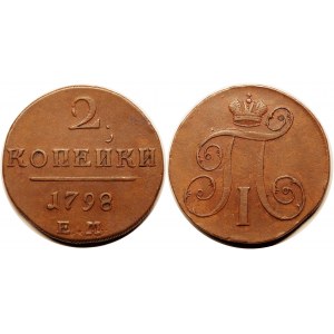 Russia 2 Kopeks 1798 ЕМ