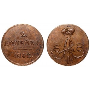Russia 2 Kopeks 1802 Novodel Collectors Copy