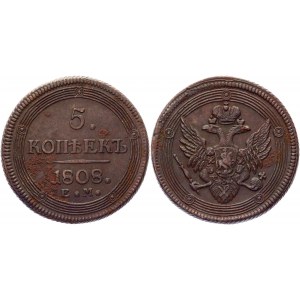 Russia 5 Kopeks 1808 ЕМ R1 (Big crown)