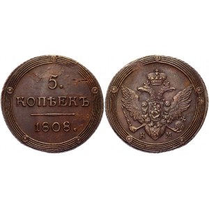 Russia 5 Kopeks 1808 КМ R1