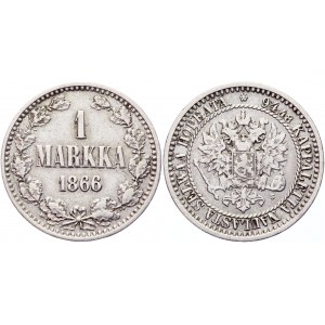 Russia - Finland 1 Markka 1866 S