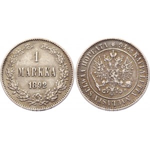 Russia - Finland 1 Markka 1892 L