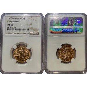 Russia - USSR Chervonets 1977 NGC MS66