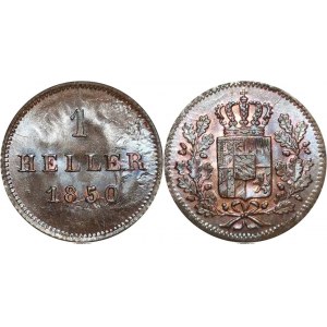 German States Bavaria Heller 1850