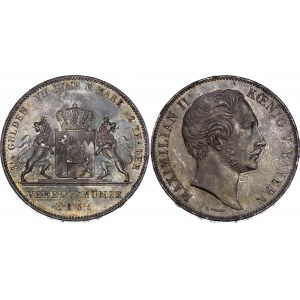 German States Bavaria 2 Taler / 3-1/2 Gulden 1851