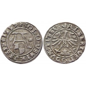 German States Prussia 1 Shilling (Szeląg) 1557 Königsberg R1