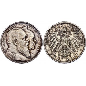 Germany - Empire Baden 2 Mark 1906
