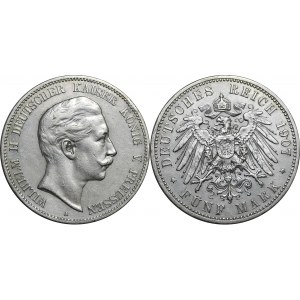 Germany - Empire Prussia 5 Mark 1907 A