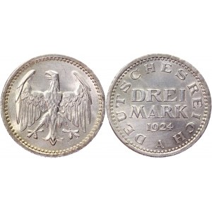 Germany - Weimar Republic 3 Mark 1924 A