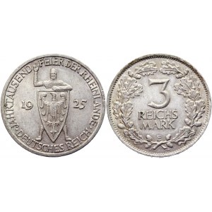 Germany - Weimar Republic 3 Reichsmark 1925 E