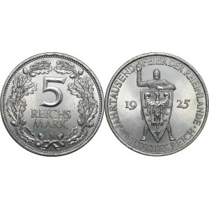 Germany - Weimar Republic 5 Reichsmark 1925 A