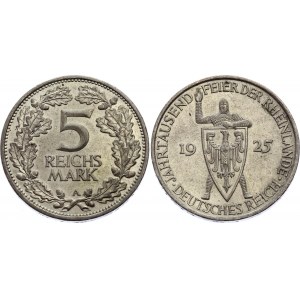 Germany - Weimar Republic 5 Reichsmark 1925 A