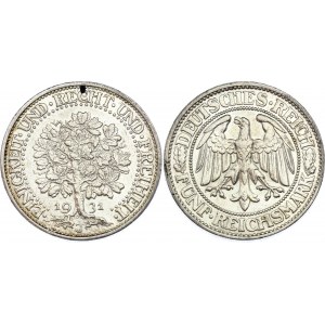 Germany - Weimar Republic 5 Reichsmark 1931 J