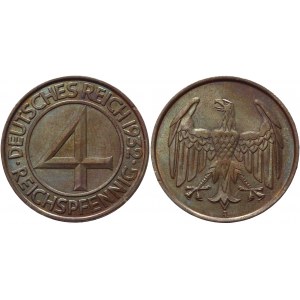 Germany - Weimar Republic 4 Pfennig 1932 A