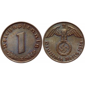 Germany - Third Reich 1 Pfennig 1938 E