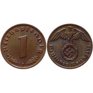 Germany - Third Reich 1 Pfennig 1938 F