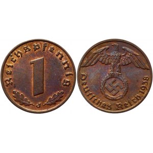 Germany - Third Reich 1 Pfennig 1938 J