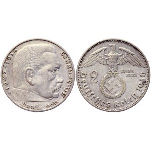 Germany - Third Reich 2 Reichsmark 1936 E
