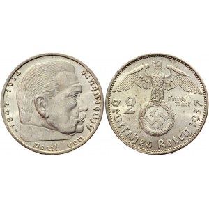 Germany - Third Reich 2 Reichsmark 1937 A