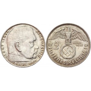 Germany - Third Reich 2 Reichsmark 1939 J