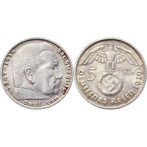 Germany - Third Reich 5 Reichsmark 1939 J