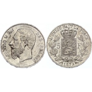 Belgium 5 Francs 1872