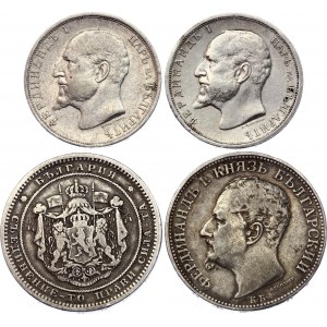 Bulgaria 2 x 1 & 2 Leva 1882 - 1913