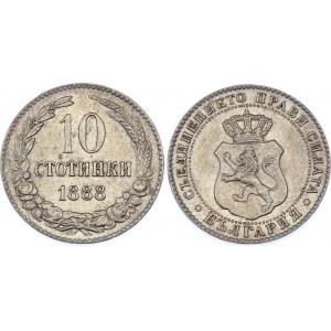 Bulgaria 10 Stotinki 1888
