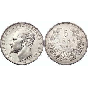 Bulgaria 5 Leva 1894