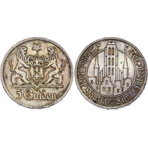 Danzig 5 Gulden 1927 Rare