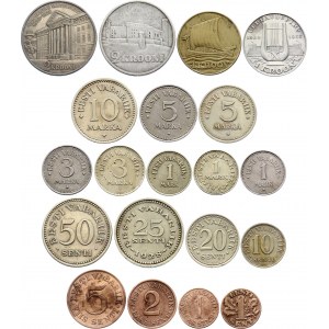 Estonia Lot of 20 Coins 1922 - 1939