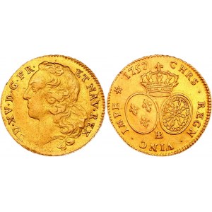 France 2 Louis d'Or 1757 BB