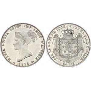 Italian States Parma 5 Lire 1815 Rare