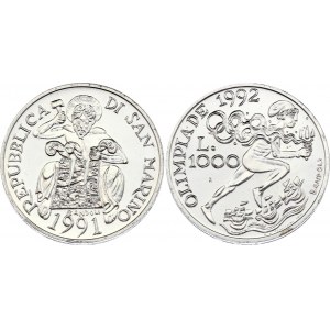 San Marino 1000 Lire 1991 R