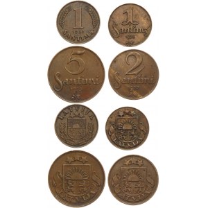 Latvia Set of Latvian Coins 1922 -1937
