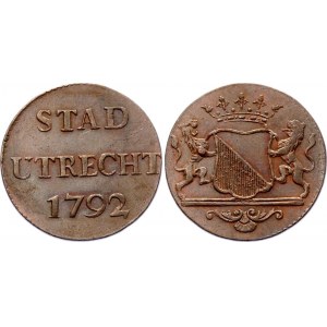 Netherlands Utrecht 1 Duit 1792