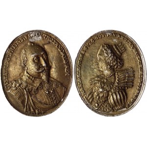 Sweden Gustav II Adolf & Maria Eleonora Medallion 1620 - 1632 (ND)