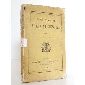 Mickiewicz A., KORESPONDENCJA, 1871