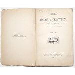 Mickiewicz A., DZIEŁA, korespondencja, opis wydań Mickiewicza, t.8, 1880