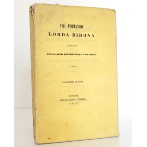 Byron G., PIĘĆ POEMATÓW LORDA BIRONA 1853