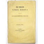 Byron G., PIĘĆ POEMATÓW LORDA BIRONA 1853