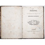 Gaszyński K. / Krasiński Z., PRZEDŚWIT / POEZYE, Paryż 1845