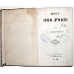 Kraszewski J.I., NOWE STUDJA LITERACKIE t.1-2, 1843