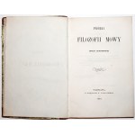 Kudasiewicz A., PRÓBKI FILOZOFII MOWY, 1858