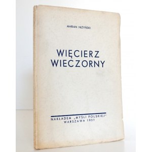 Niżyński M., WIĘCIERZ WIECZORNY, 1937