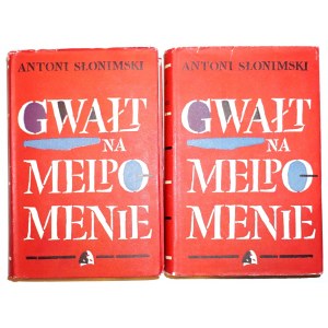 Słonimski A., GWAŁT NA MELPOMENIE t.1-2[komplet] [wyd.1] [Jaworowski]