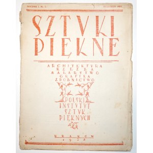 SZTUKI PIĘKNE nr 5, 1925 [Pronaszko, Filipkiewicz, Jarocki, Sichulski, Dunikowski, Mehoffer, Wyczółkowski, Fałat, Weiss]