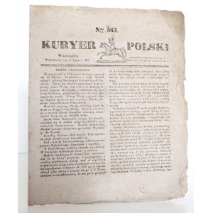 [Powstanie Listopadowe], KURYER POLSKI 1831
